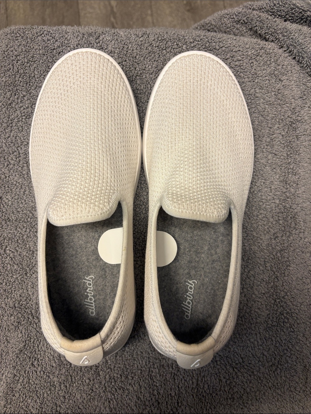 allbirds Women’s Slip-On Loafers in Light Beige Knit